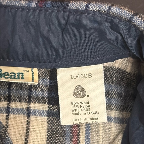 Vintage L.L. Bean Tartan Plaid Wool Shirt - Picture 15 of 17